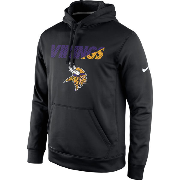 Men Minnesota Vikings Nike Kick Off Staff Performance Pullover Hoodie Black